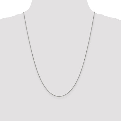 10K White Gold .9mm Box Chain