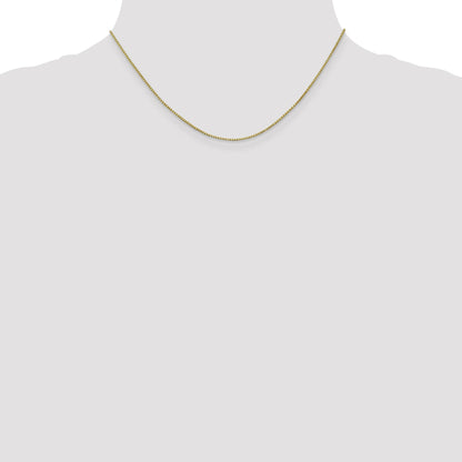 10K White Gold 1mm Box Chain