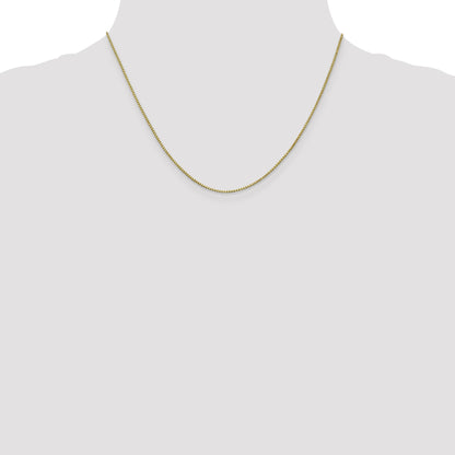 10K White Gold 1mm Box Chain
