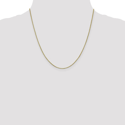 10K White Gold 1mm Box Chain