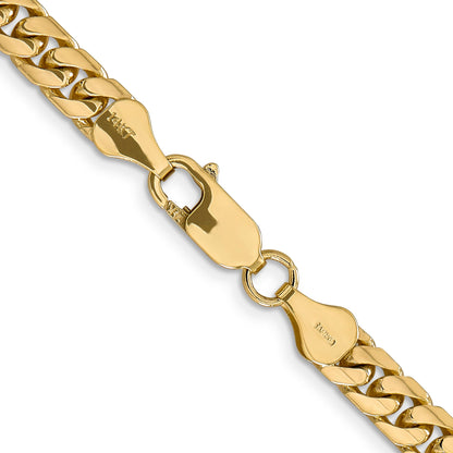 26 Inch 10K Yellow Gold 5.5mm Solid Miami Cuban Chain Necklace