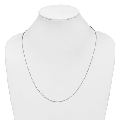 10K White Gold 1.4mm Flat Cable Chain