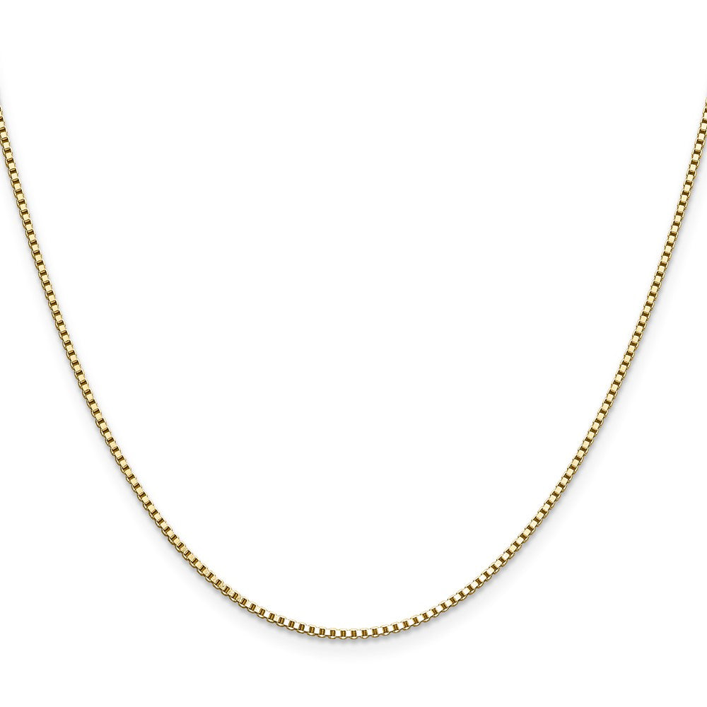 24 Inch 10K Yellow Gold 1.1mm Box Chain Necklace
