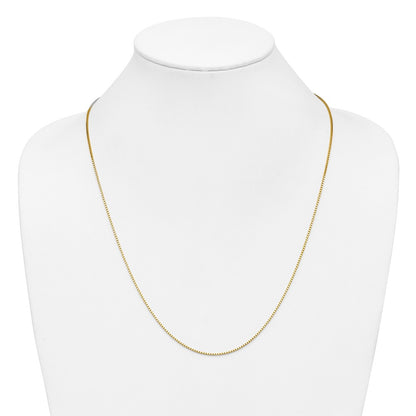 24 Inch 10K Yellow Gold 1.1mm Box Chain Necklace