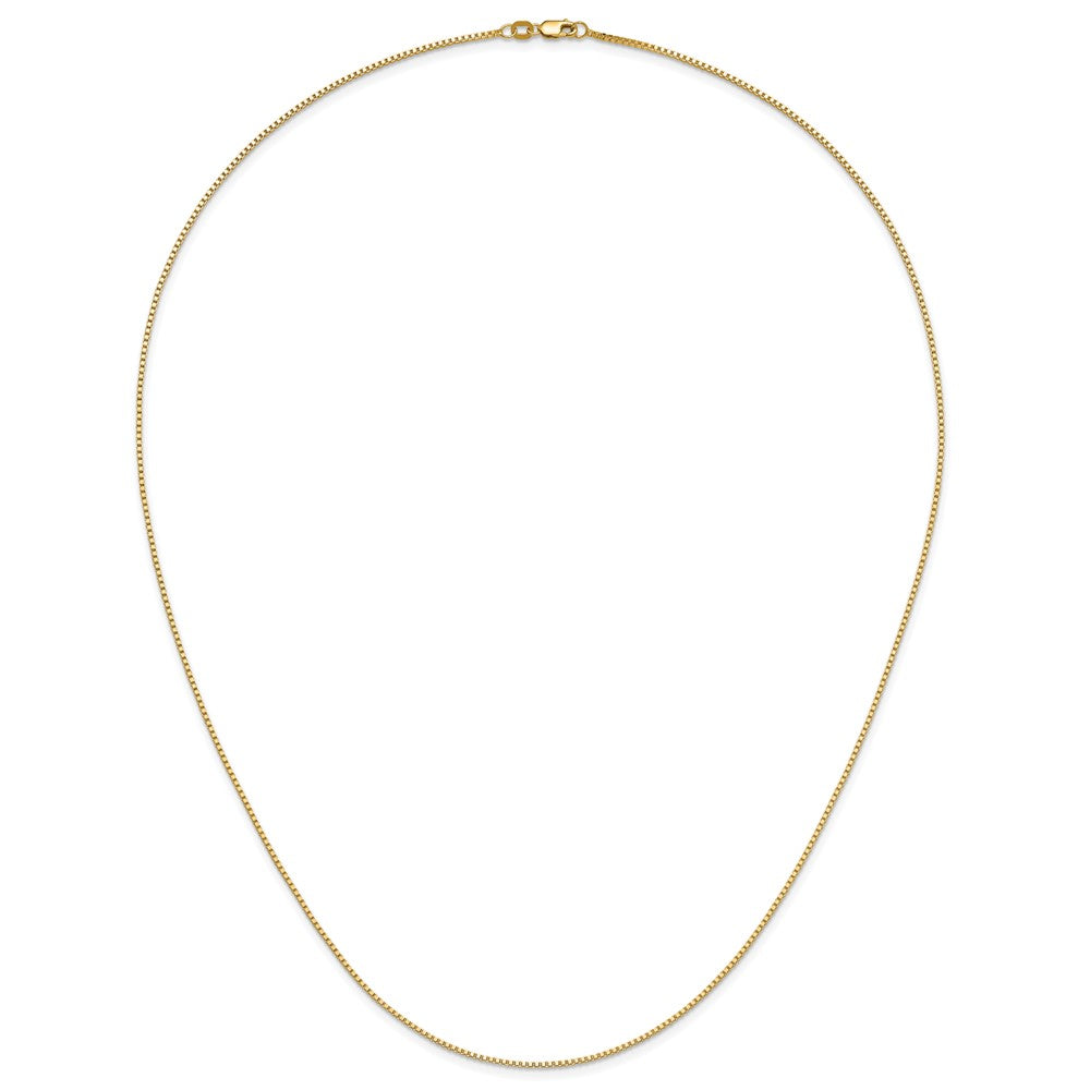 24 Inch 10K Yellow Gold 1.1mm Box Chain Necklace