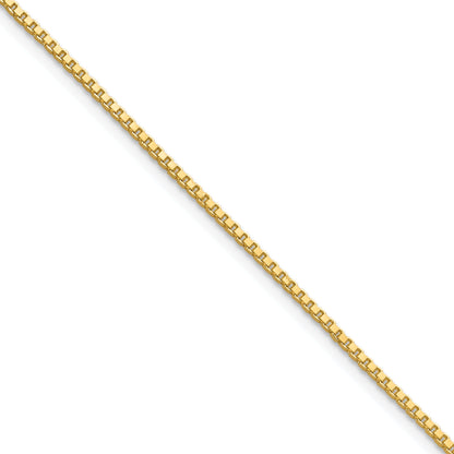 16 Inch 10K Yellow Gold 1.1mm Box Chain Necklace