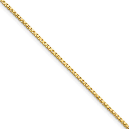 24 Inch 10K Yellow Gold 1.1mm Box Chain Necklace