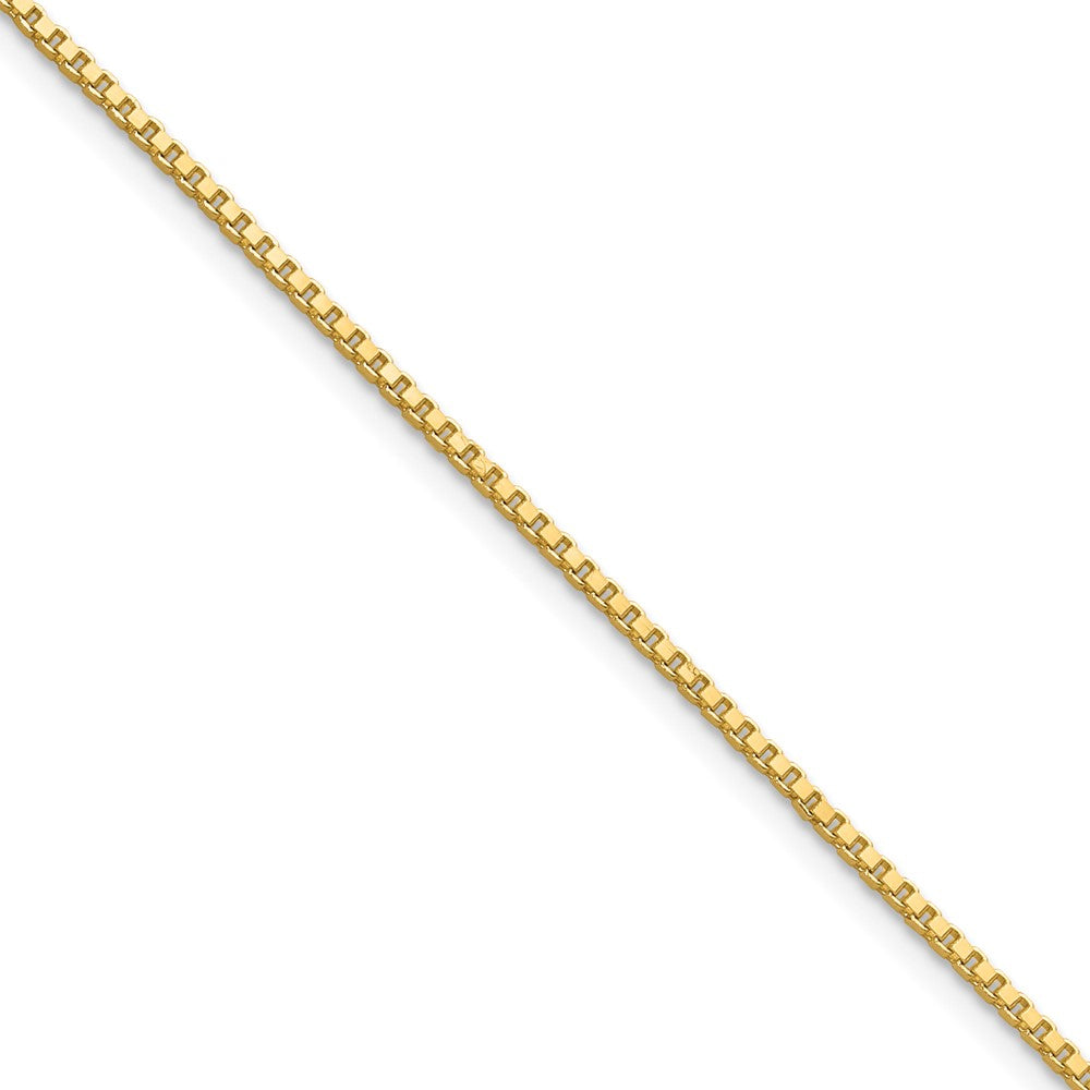 22 Inch 10K Yellow Gold 1.1mm Box Chain Necklace