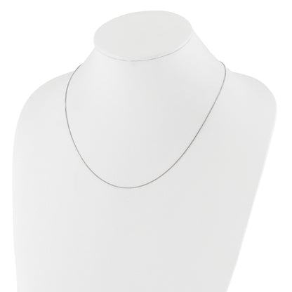 10K White Gold Adjustable .7mm Box Chain