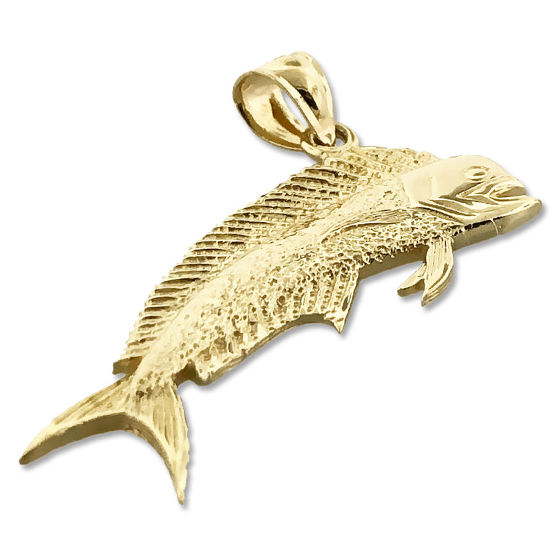 14K Gold Mahi Mahi Pendant