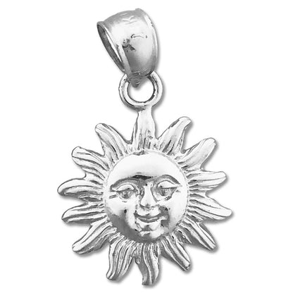 14K Gold Sun Charm