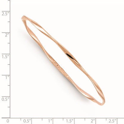 10K Rose Gold Slip-On Bangle