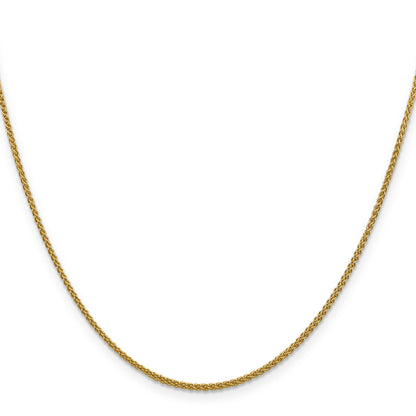 20 Inch 14K 1.5mm Spiga Chain Necklace