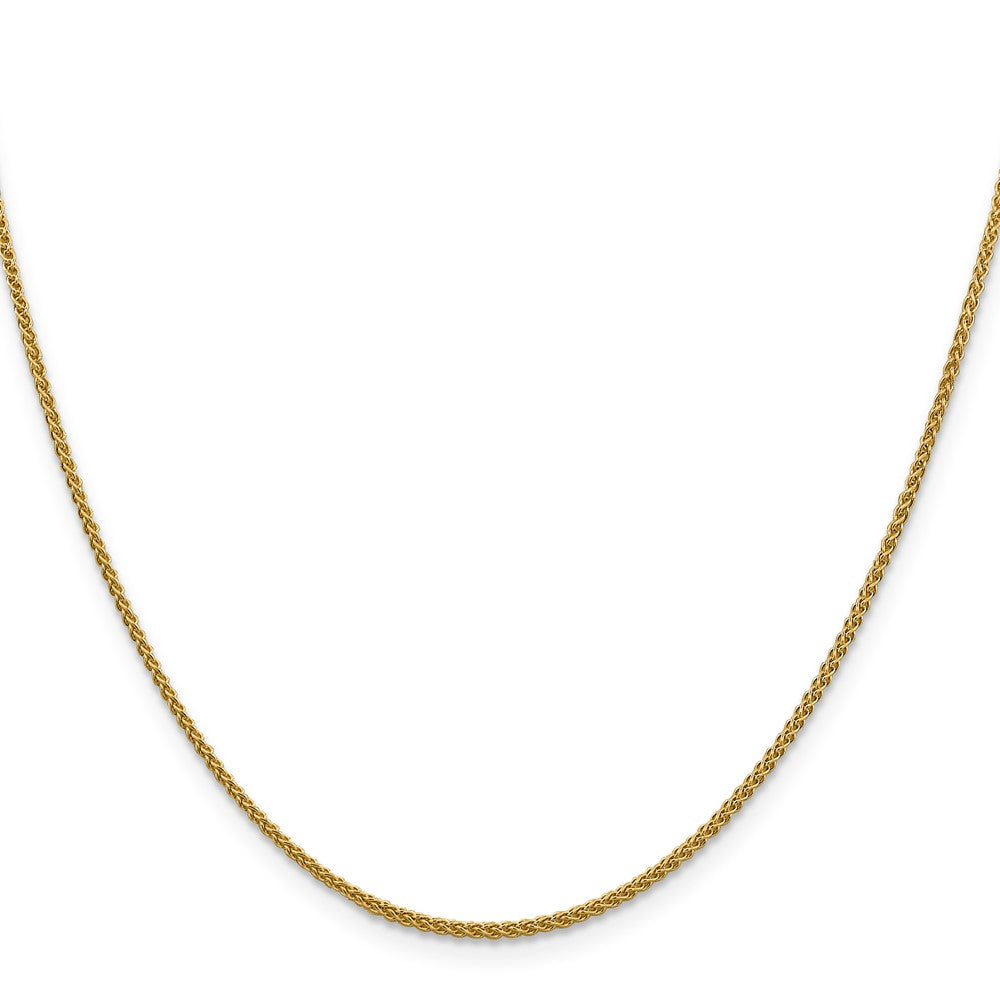 3 Inch 14K Yellow Gold 1.5mm Spiga Chain Necklace