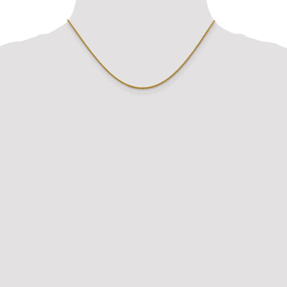 16 Inch 14K 1.5mm Spiga Chain Necklace