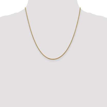 20 Inch 14K 1.5mm Spiga Chain Necklace