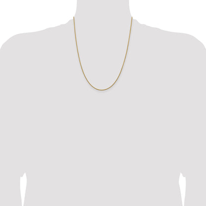 22 Inch 14K Yellow Gold 1.5mm Spiga Chain Necklace