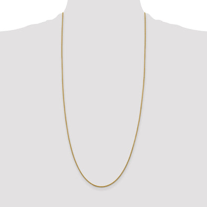 3 Inch 14K Yellow Gold 1.5mm Spiga Chain Necklace