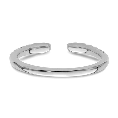 True Origin 14K White Gold 1/4 carat Lab Grown Diamond VS+ F+ Complete Wedding Band Ring