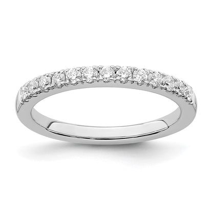 True Origin 14K White Gold 1/3 carat Lab Grown Diamond VS+ F+ Complete Wedding Band Ring