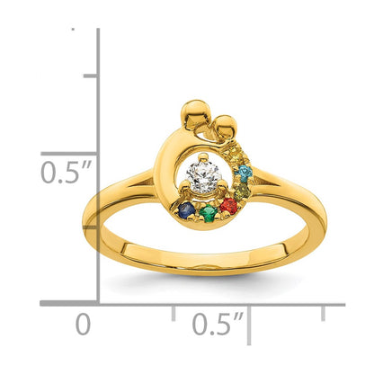 14k White Gold Round Brown Diamond Teardrop Pendant 1/6 Cttw