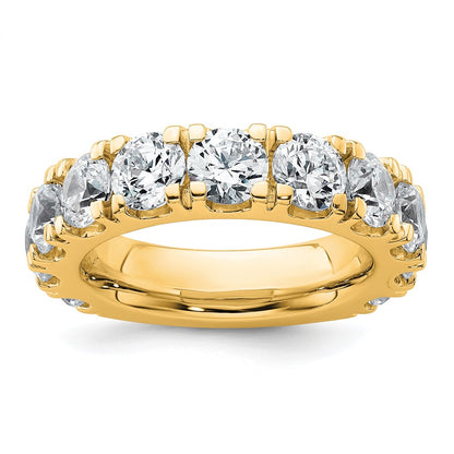 14K Yellow Gold 5 1/3 carat Certified Lab Grown Diamond VS+ F+ Complete Wedding Band Ring