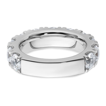 14K White Gold 5 1/3 carat Certified Lab Grown Diamond VS/SI+ G+ Complete Wedding Band Ring