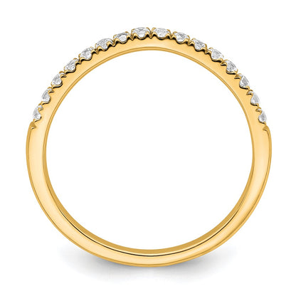 True Origin 14K Yellow Gold 1/2 carat Lab Grown Diamond VS+ F+ Set of Two Complete Wedding Band Rings