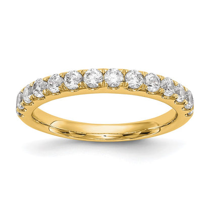 True Origin 14K Yellow Gold 7/8 carat Lab Grown Diamond VS+ F+ Complete Wedding Band Ring