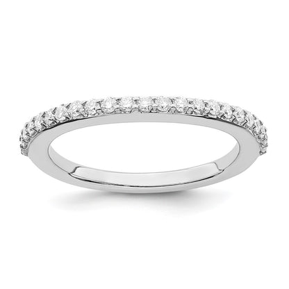True Origin 14K White Gold 1/3 carat Lab Grown Diamond VS+ F+ Complete Wedding Band Ring