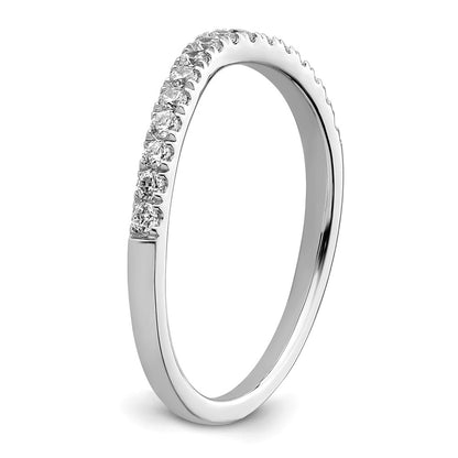 True Origin 14K White Gold 1/2 carat Lab Grown Diamond VS+ F+ Set of Two Complete Wedding Band Rings