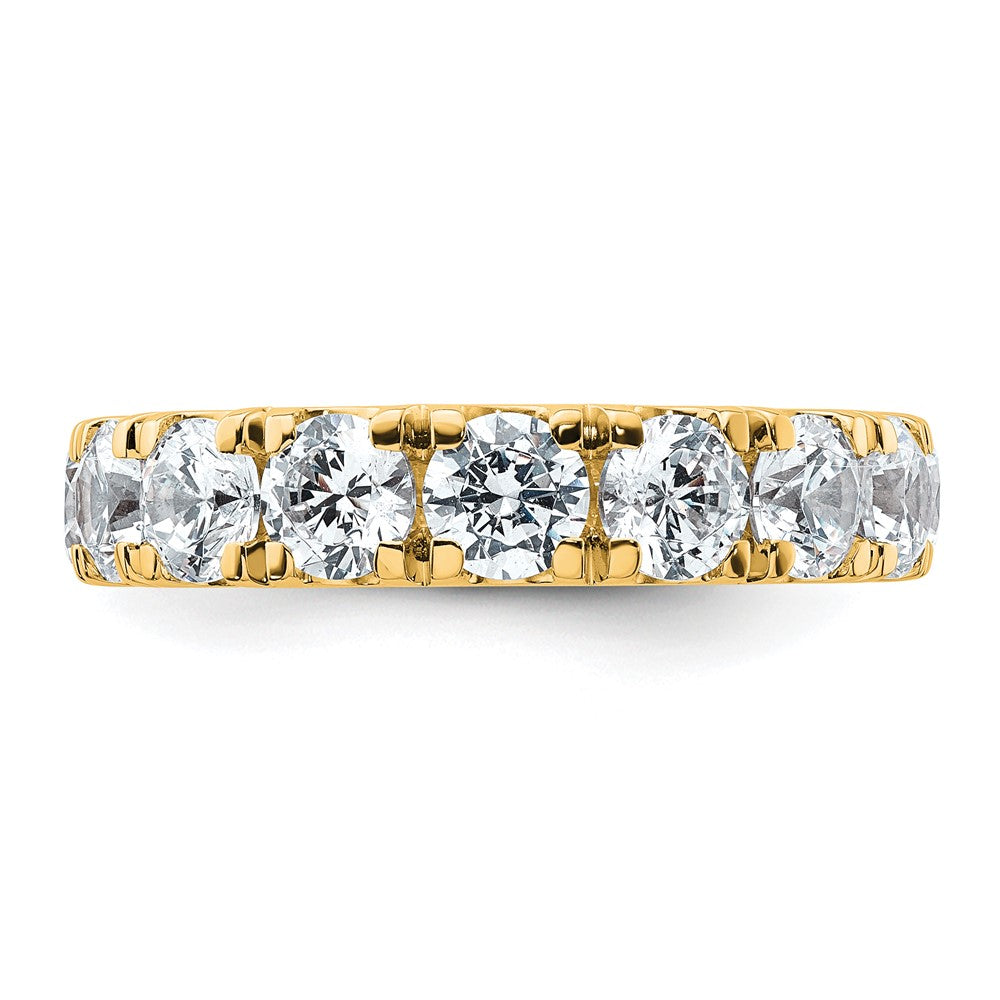14K Yellow Gold 4 carat Certified Lab Grown Diamond VS/SI+ G+ Complete Wedding Band Ring