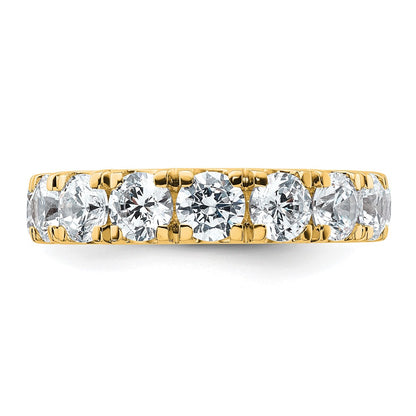 14K Yellow Gold 4 carat Lab Grown Diamond VS/SI+ G+ Complete Wedding Band Ring
