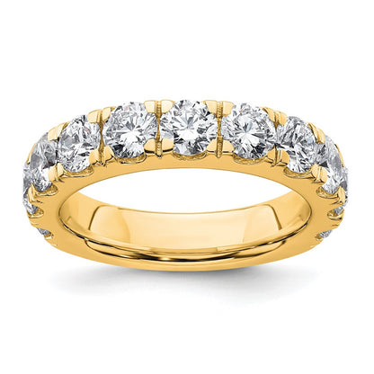 14K Yellow Gold 3 carat Certified Lab Grown Diamond VS/SI+ G+ Complete Wedding Band Ring