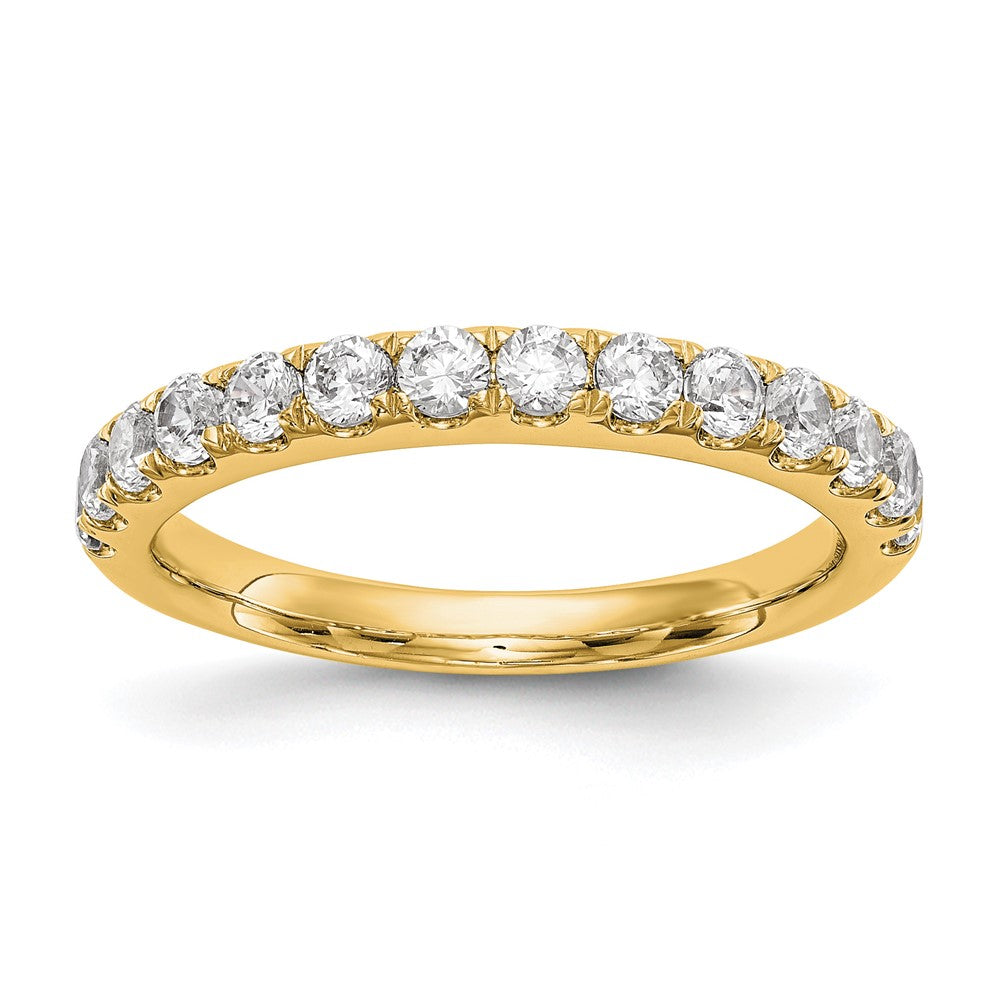 True Origin 14K Yellow Gold 3/4 carat Lab Grown Diamond VS+ F+ Complete Wedding Band Ring