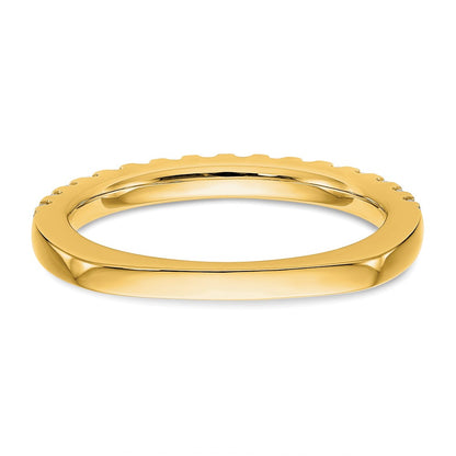 True Origin 14K Yellow Gold 3/8 carat Lab Grown Diamond VS+ F+ Complete Wedding Band Ring