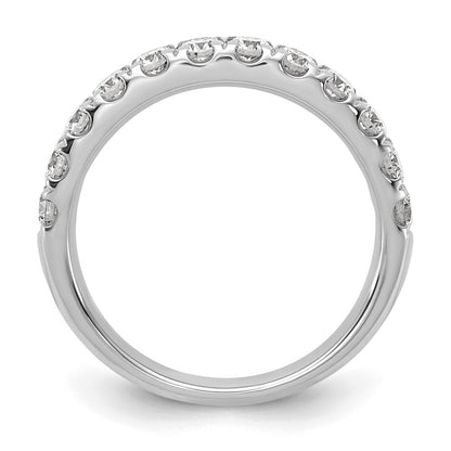 14K White Gold 7/8 carat Lab Grown Diamond VS+ F+ Complete Wedding Band Ring