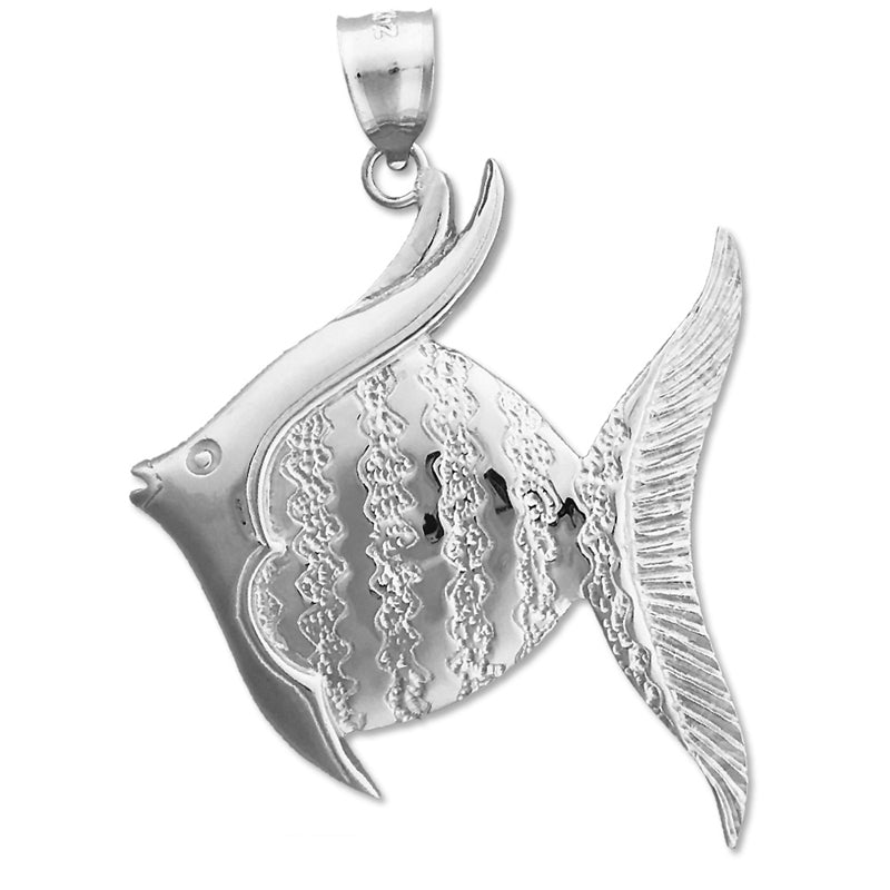 14K Gold Angelfish Pendant