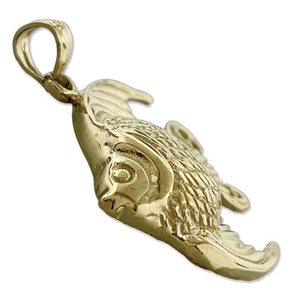 14K Gold Freshwater Angel Fish Pendant