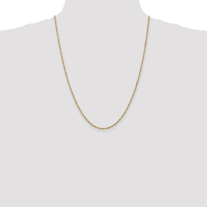 24 Inch 14K 1.6mm Singapore Chain