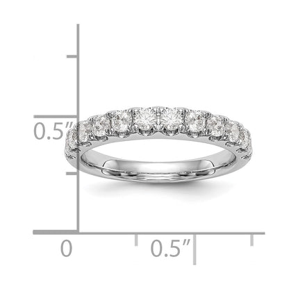 True Origin 14K White Gold 7/8 carat Lab Grown Diamond VS+ F+ Complete Wedding Band Ring