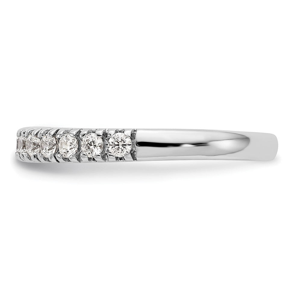 True Origin 14K White Gold 1/2 carat Lab Grown Diamond VS+ F+ Complete Wedding Band Ring
