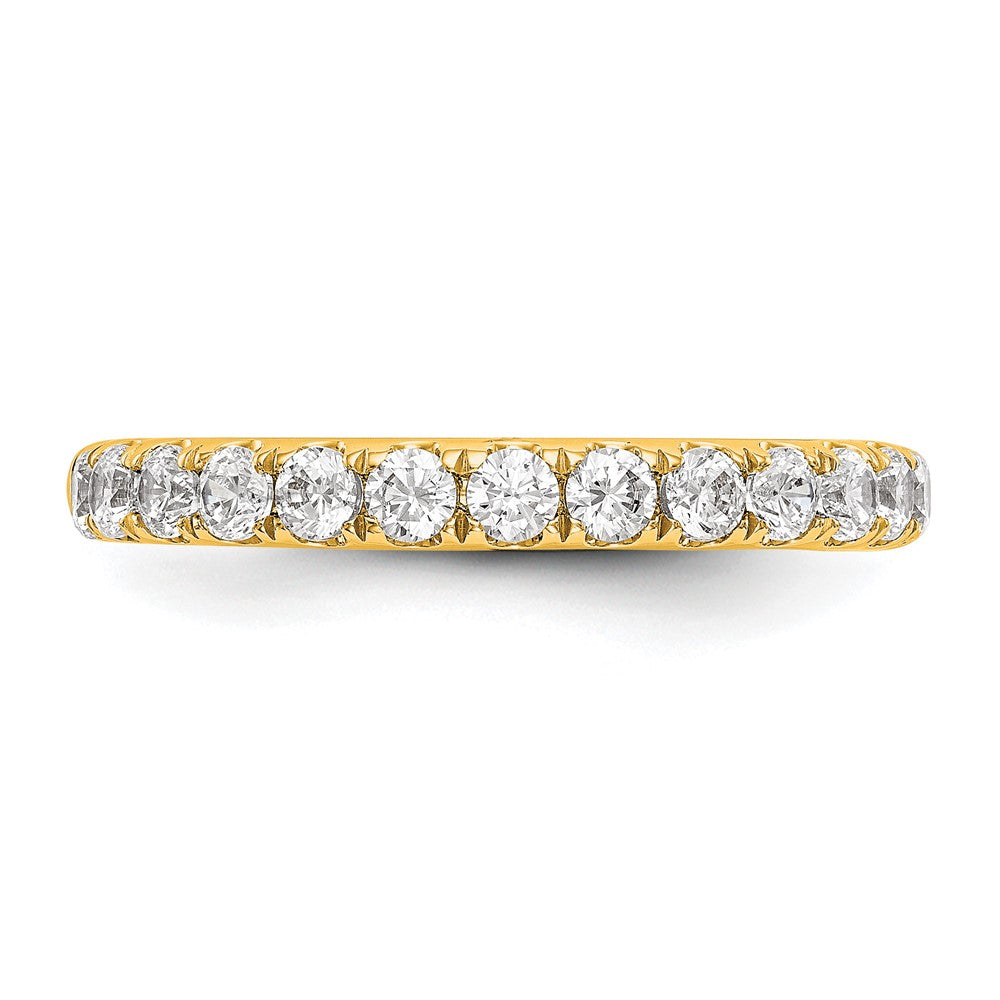 True Origin 14K Yellow Gold 7/8 carat Lab Grown Diamond VS+ F+ Complete Wedding Band Ring