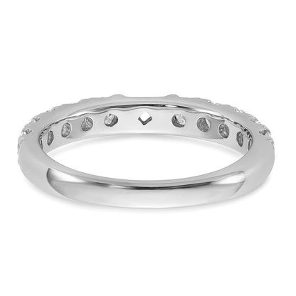 14K White Gold Peg Set 3/4 carat Diamond Semi-mount Engagement Ring