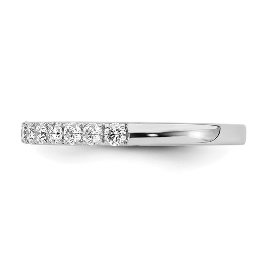 True Origin 14K White Gold 1/2 carat Lab Grown Diamond VS+ F+ Complete Wedding Band Ring