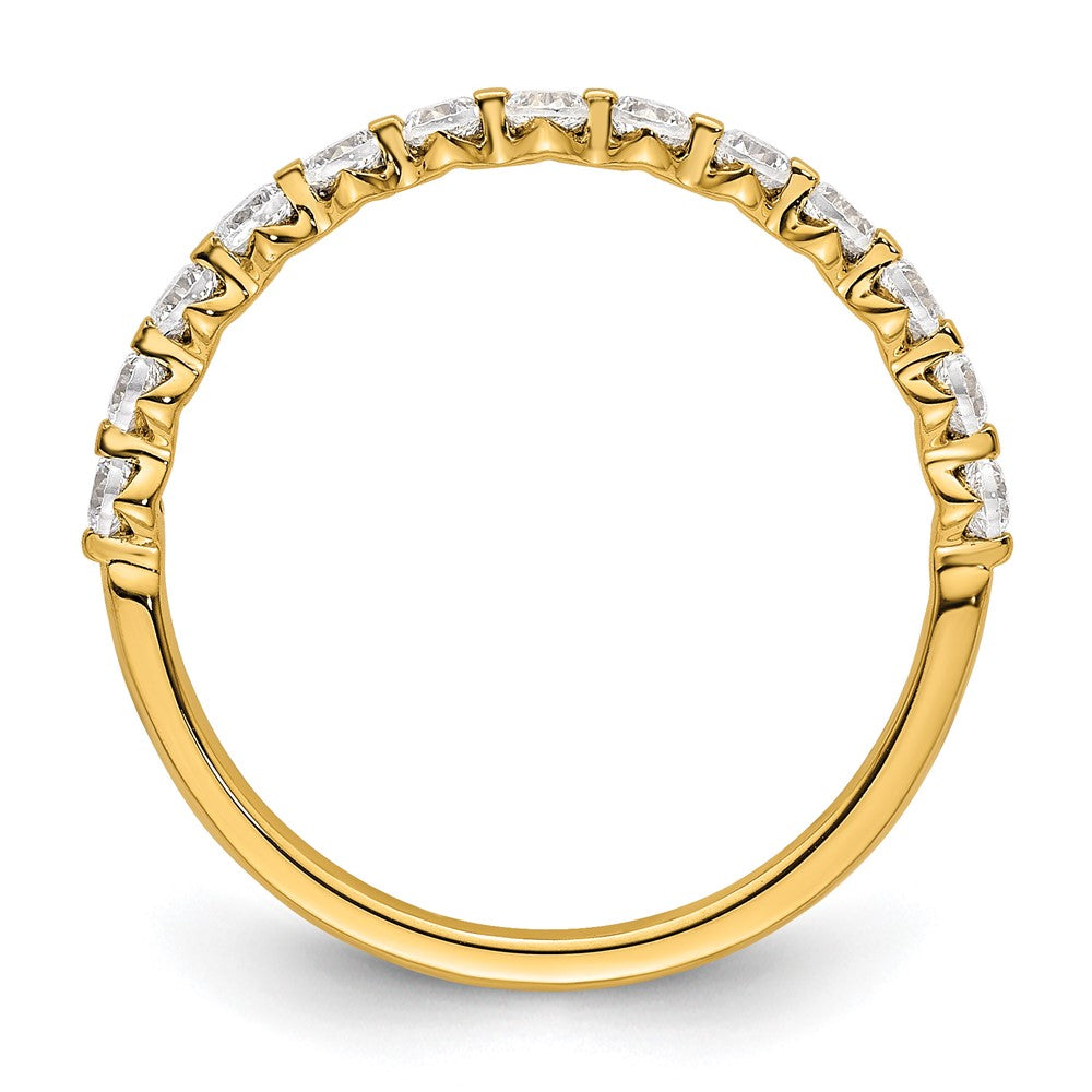 True Origin 14K Yellow Gold 1/2 carat Lab Grown Diamond VS+ F+ Complete Wedding Band Ring