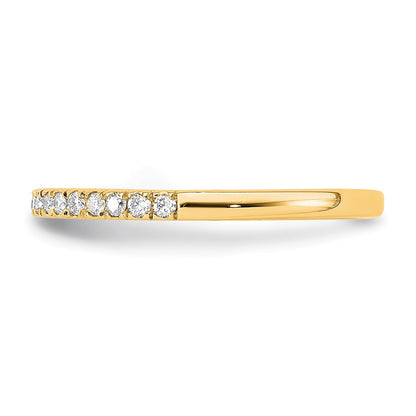 True Origin 14K Yellow Gold 1/5 carat Lab Grown Diamond VS+ F+ Complete Wedding Band Ring
