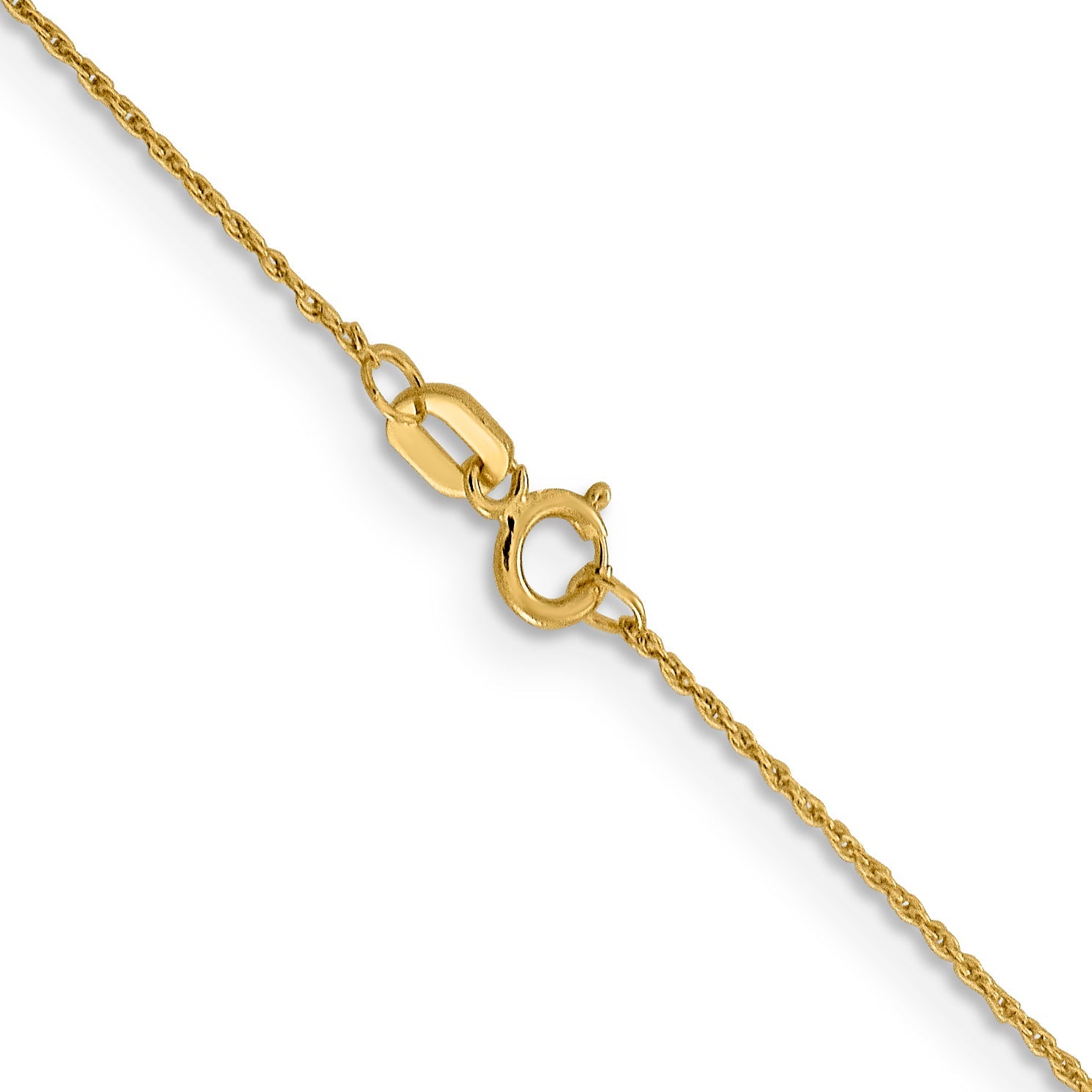 16 Inch 14K .8mm Loose Rope Chain Necklace