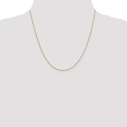 20 Inch 14K .8mm Loose Rope Chain Necklace