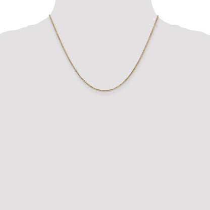 18 Inch 14K 1.3mm Box Chain Necklace